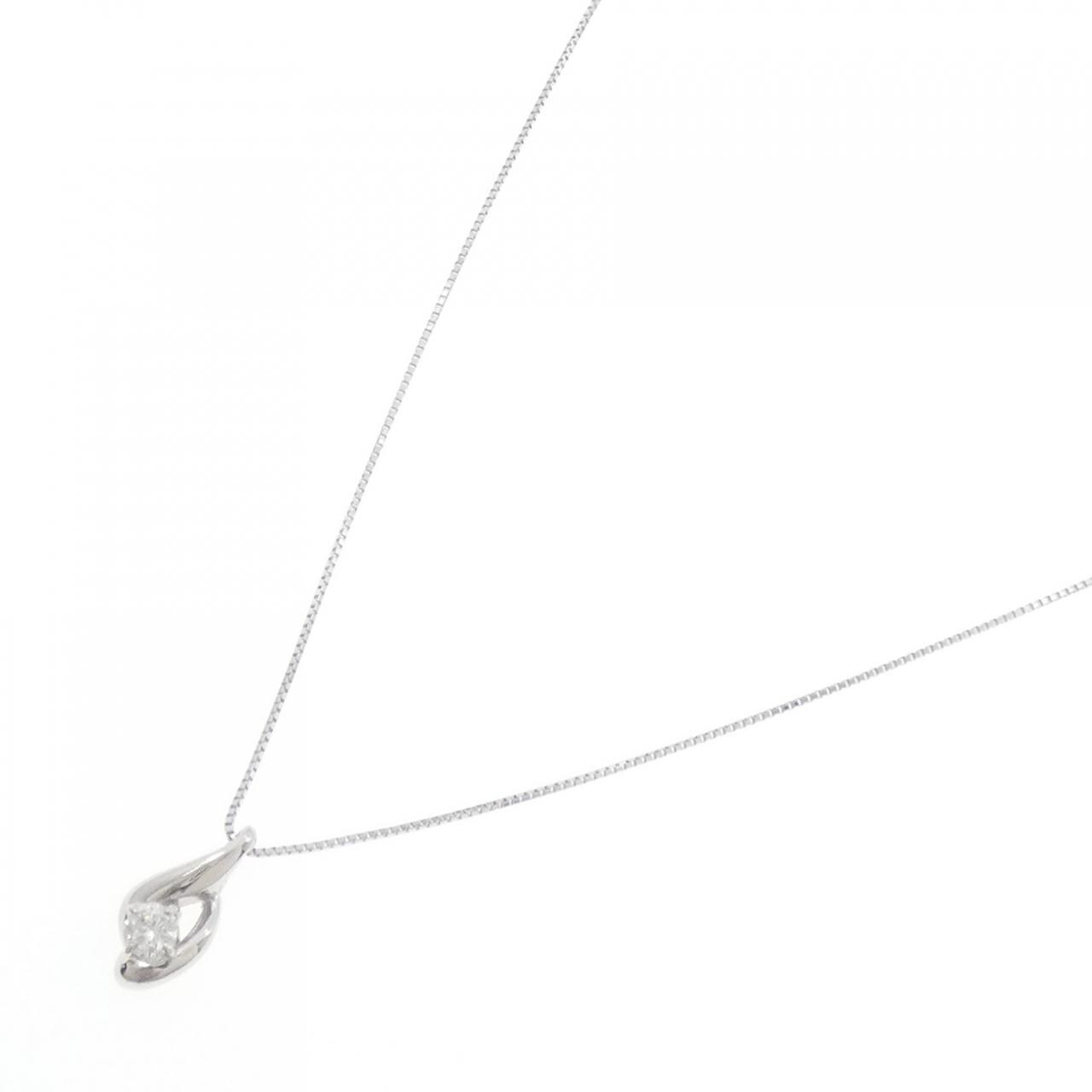 K18WG ダイヤモンド ネックレス 0.20CT
