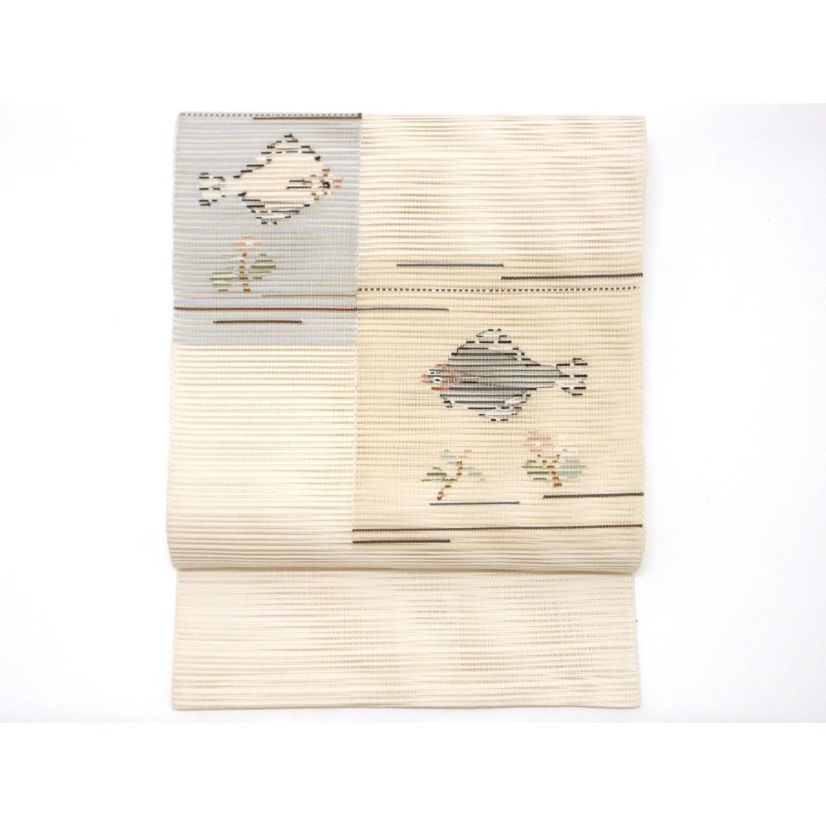 夏名古屋帯　絽綴織