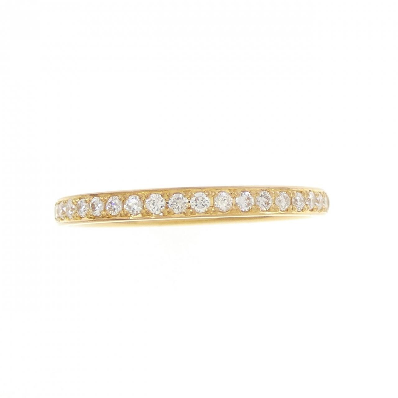 【リメイク】K24YG ハーフエタニティ ダイヤモンド リング 0.20CT