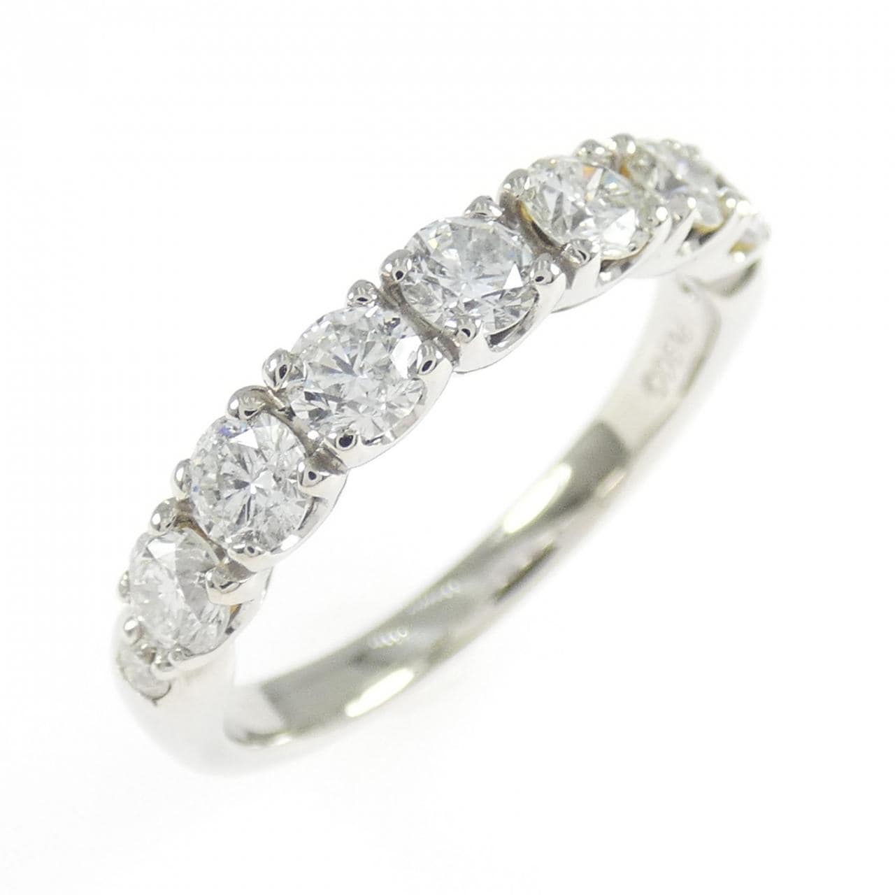 PT900 ハーフエタニティ ダイヤモンド リング 1.00CT