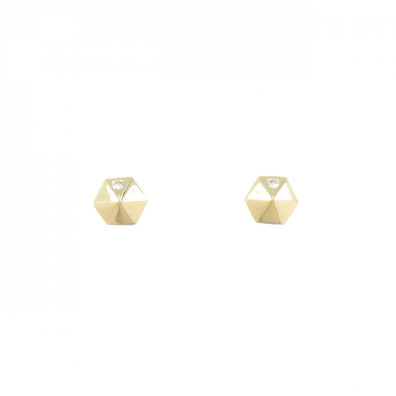K18YG鑽石耳環 0.02CT