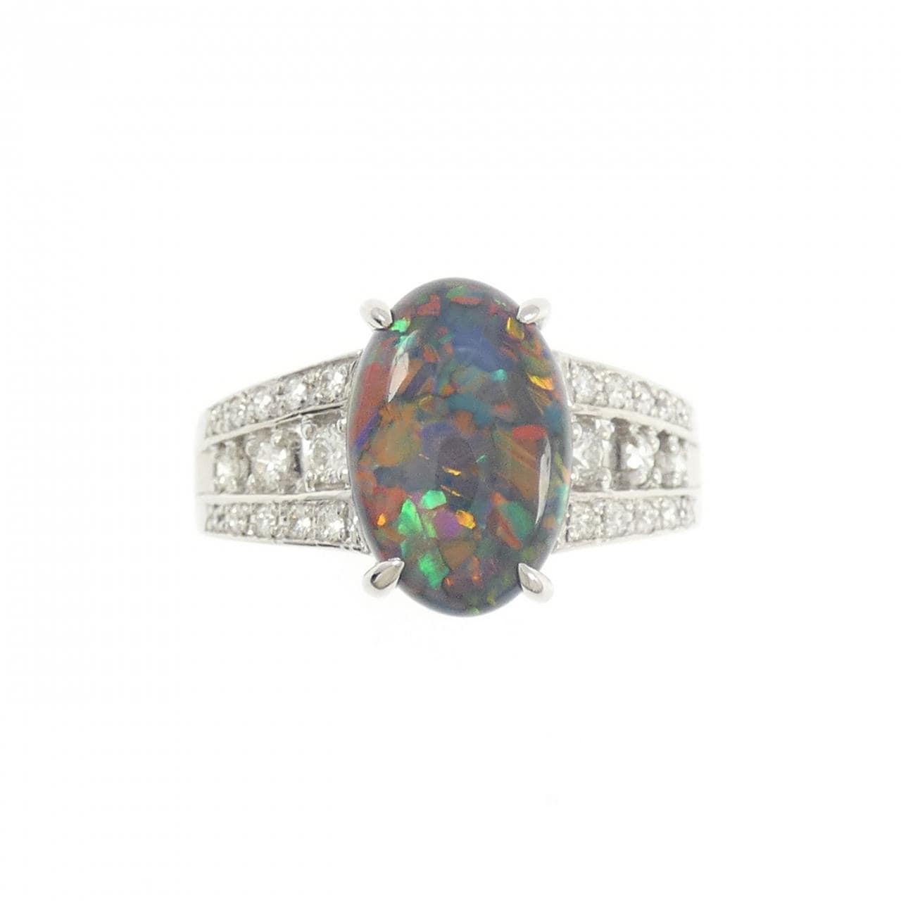 PT900 ブラックオパール リング 2.367CT