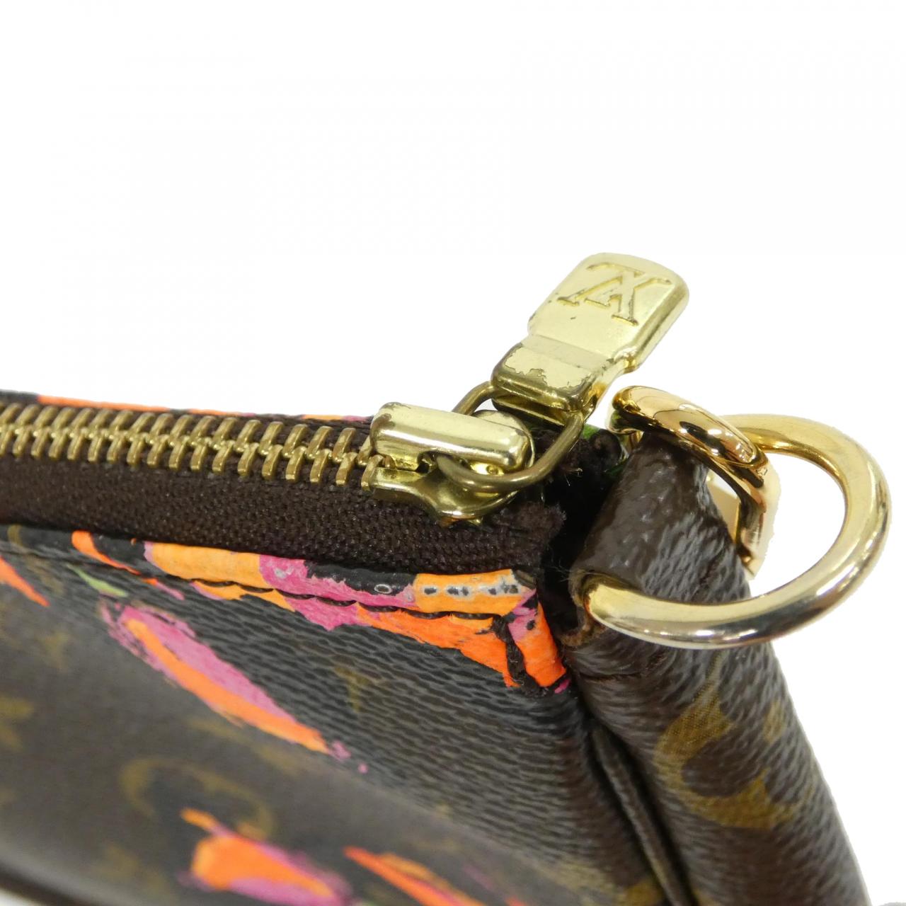 ルイヴィトン モノグラム ローズ(スティーブン スプラウス) ポシェット アクセソワール M48615 アクセサリーポーチ