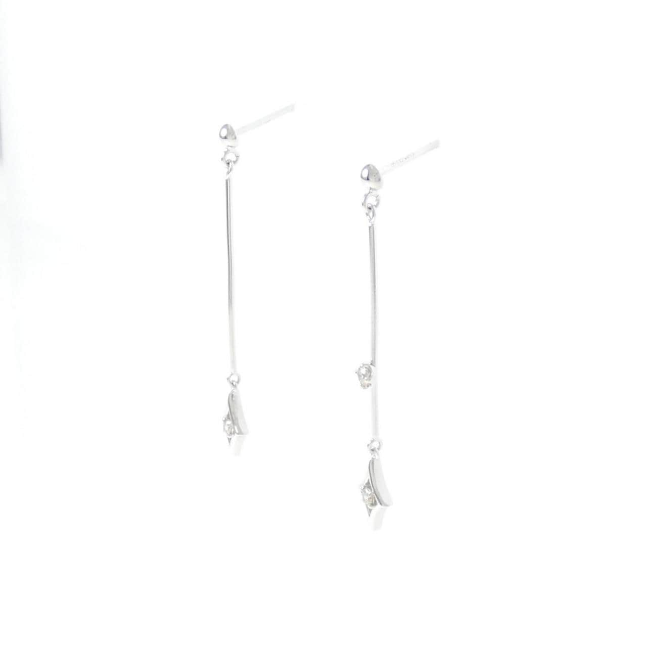 K18WG Diamond earrings