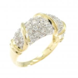 K18YG/K18WG ダイヤモンド リング 1.03CT