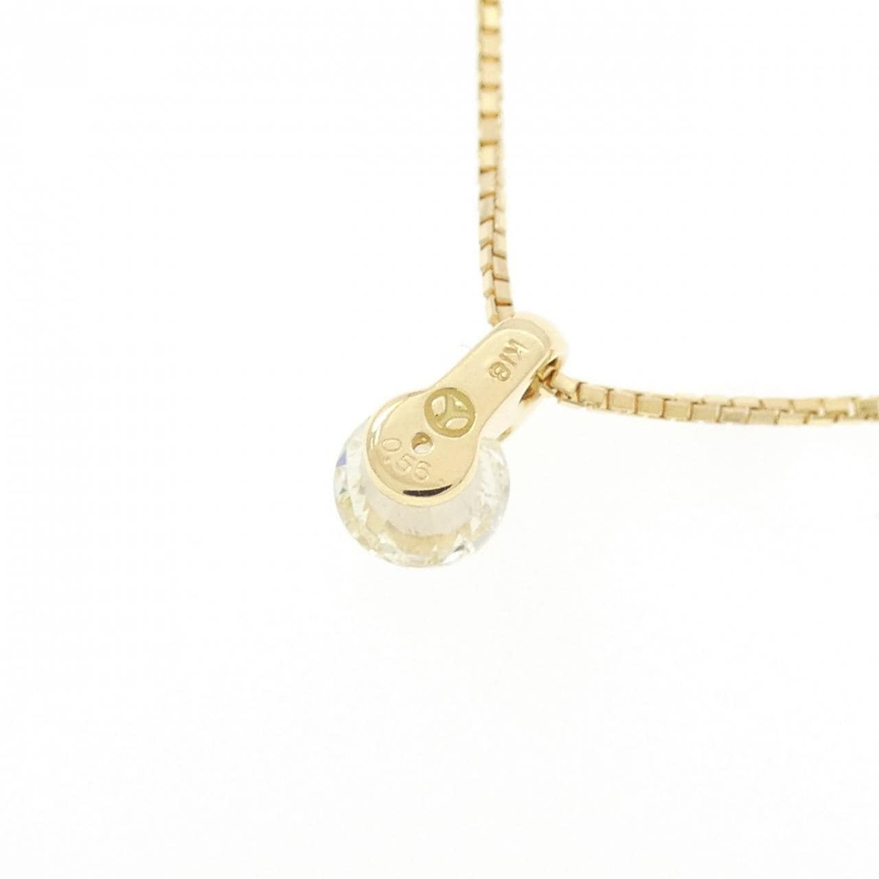 K18YG ダイヤモンド ネックレス 0.56CT