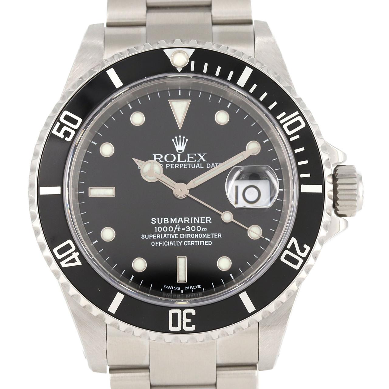 ROLEX Submariner Date 16610 SS自動上弦P 編號