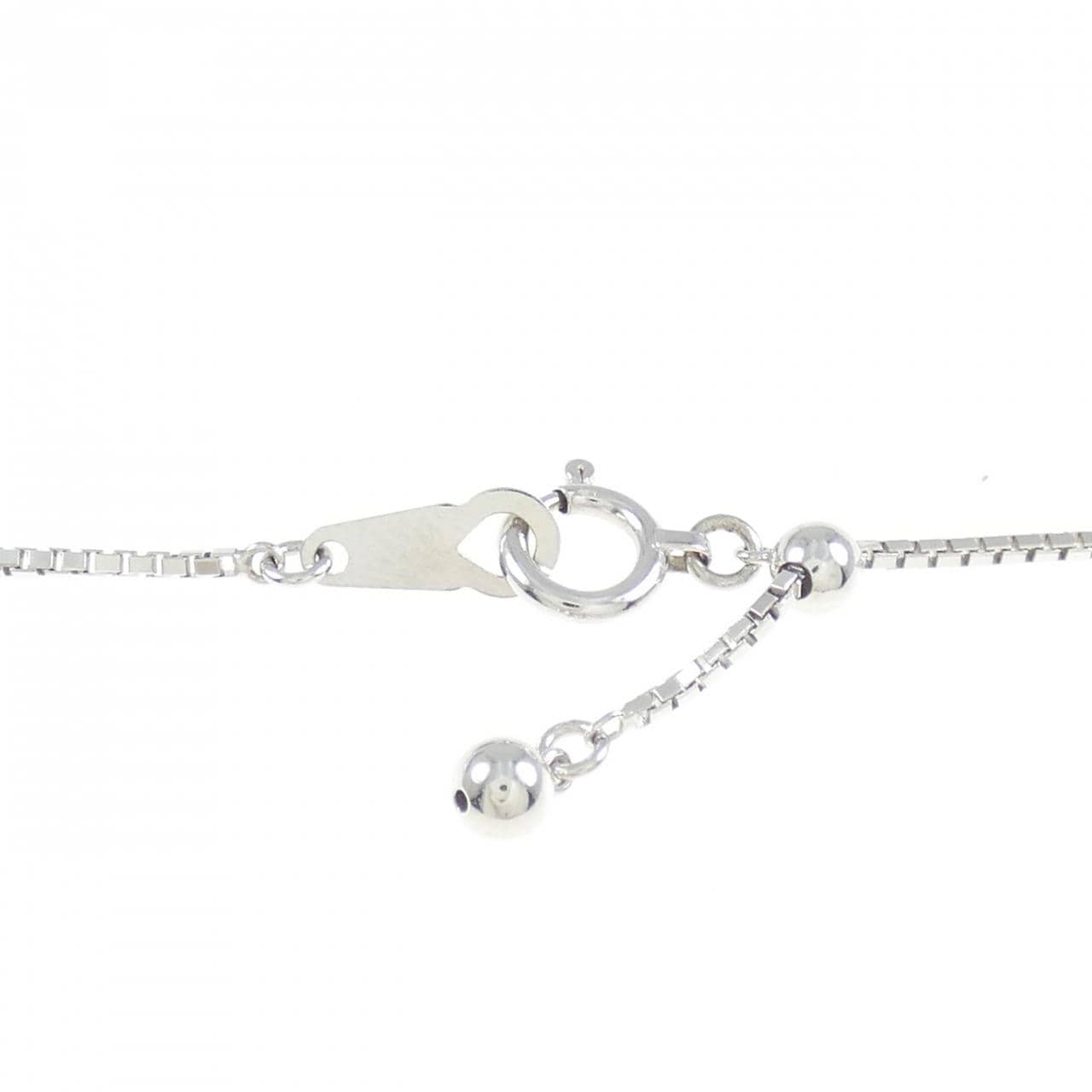 K18WG ダイヤモンド ネックレス 0.11CT