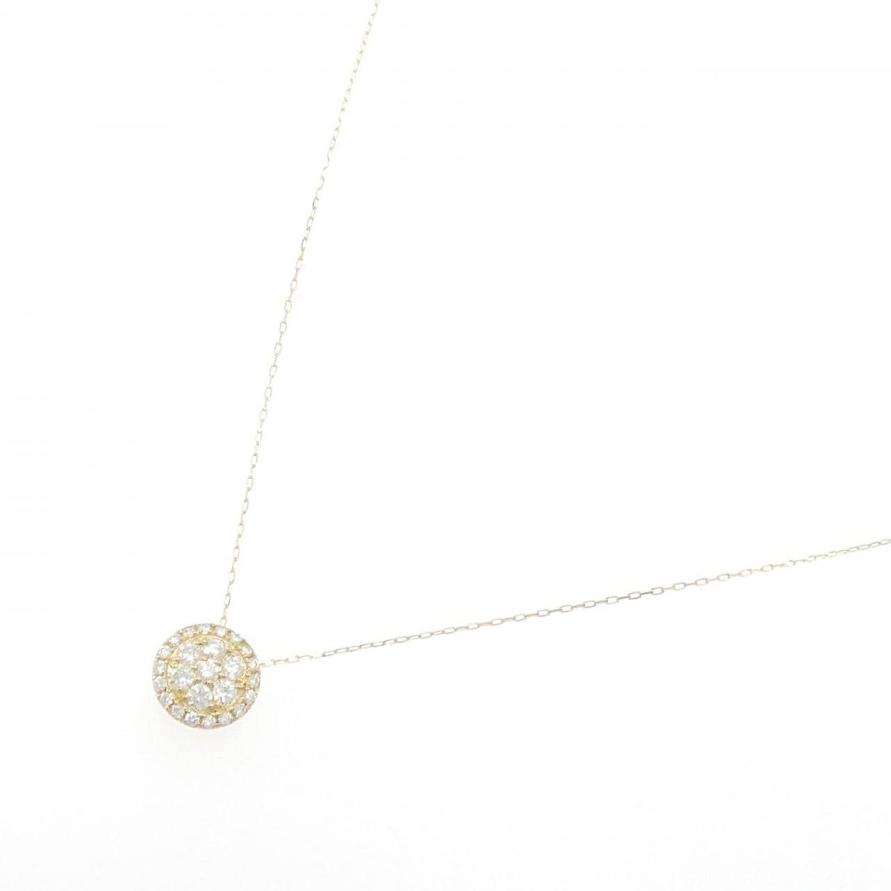 【リメイク】K18YG ダイヤモンド ネックレス 0.30CT