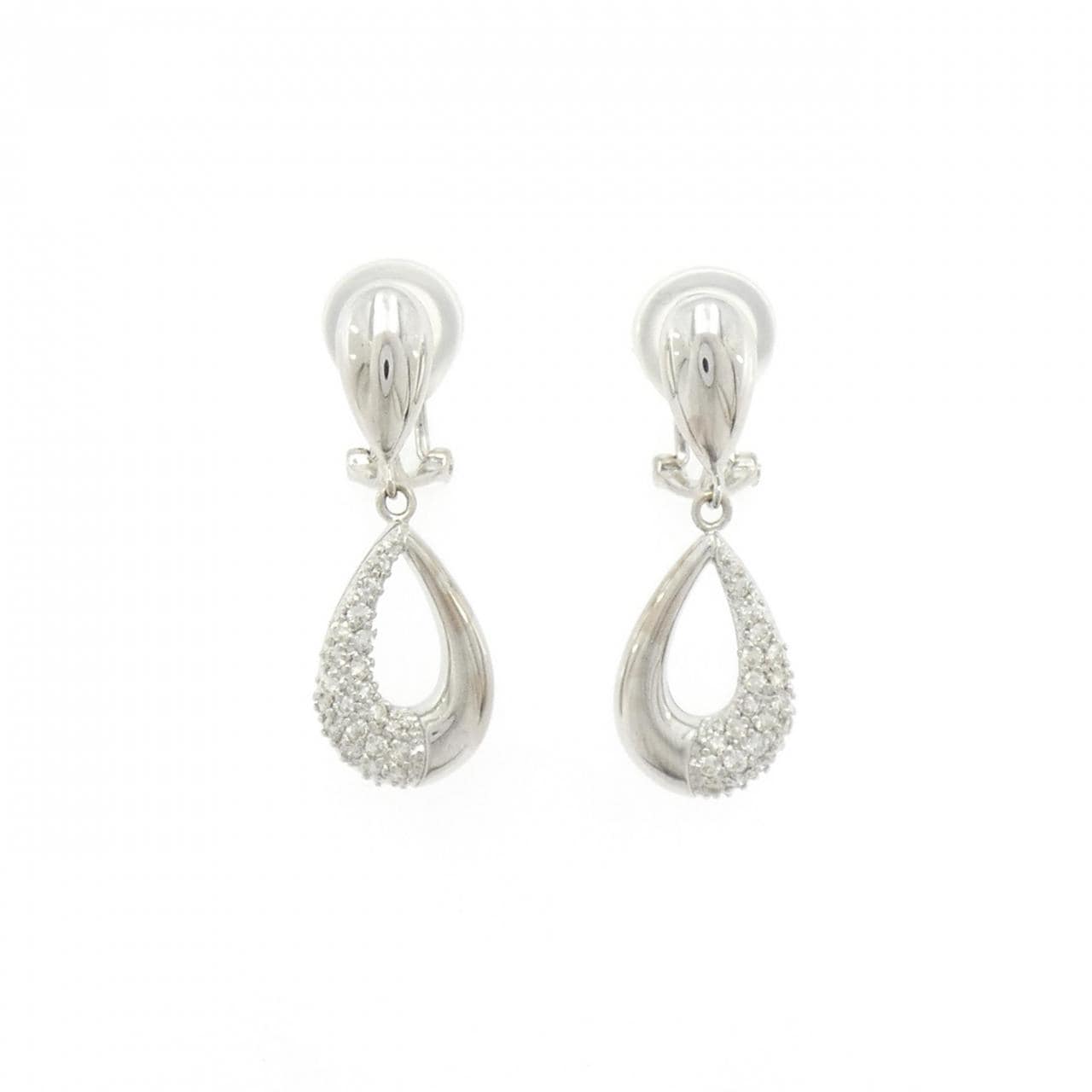 K18WG ダイヤモンド ピアス/イヤリング 0.40CT