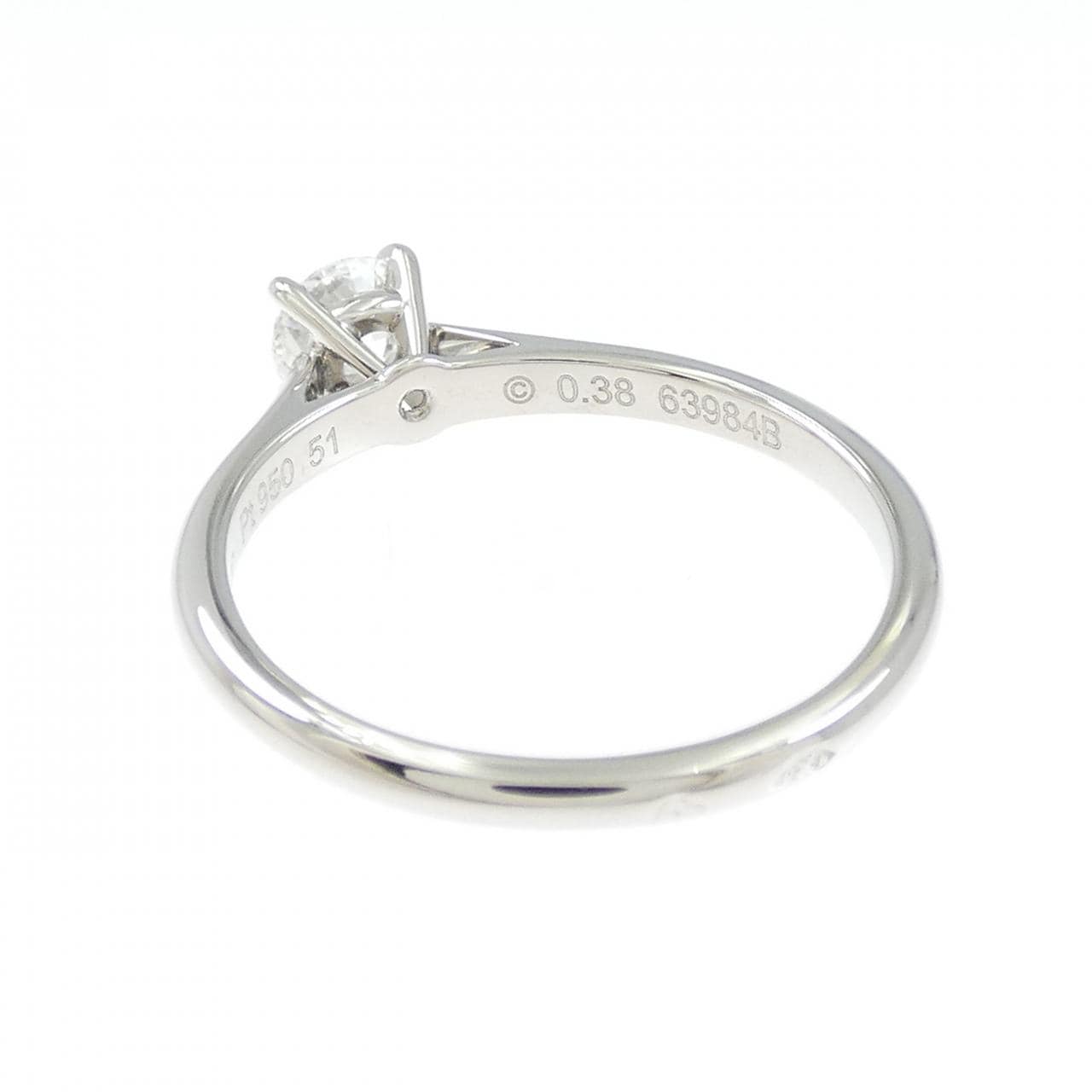 カルティエ 1895 ソリテール リング 0.38CT F VVS2 EXT