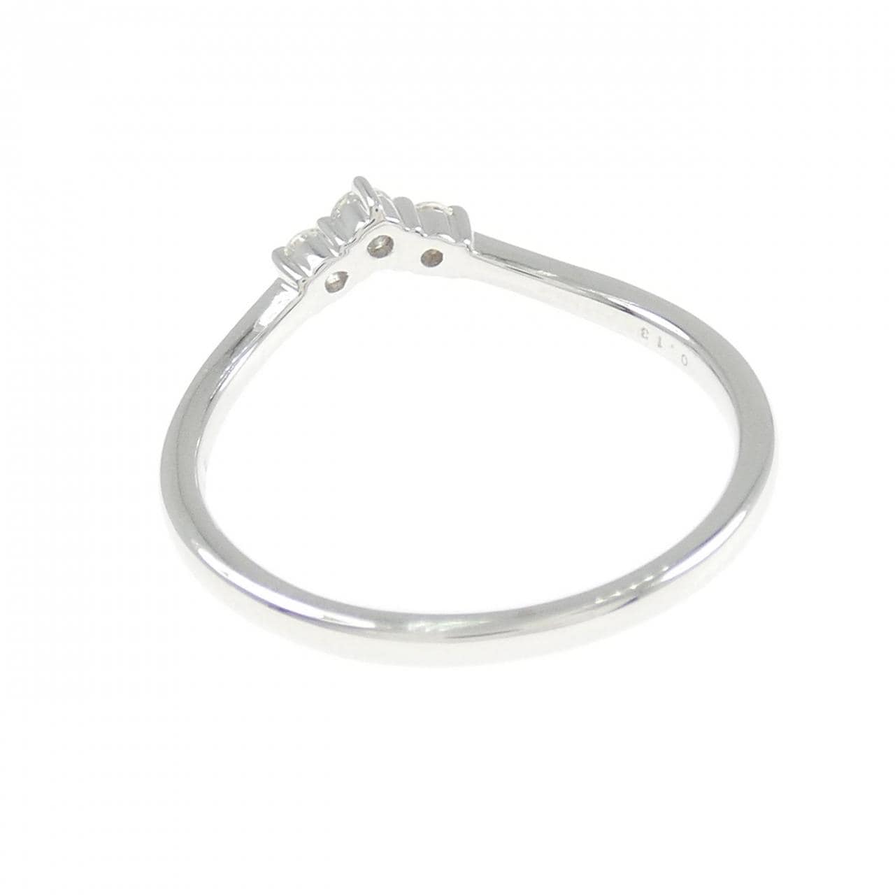K18WG ダイヤモンド リング 0.13CT