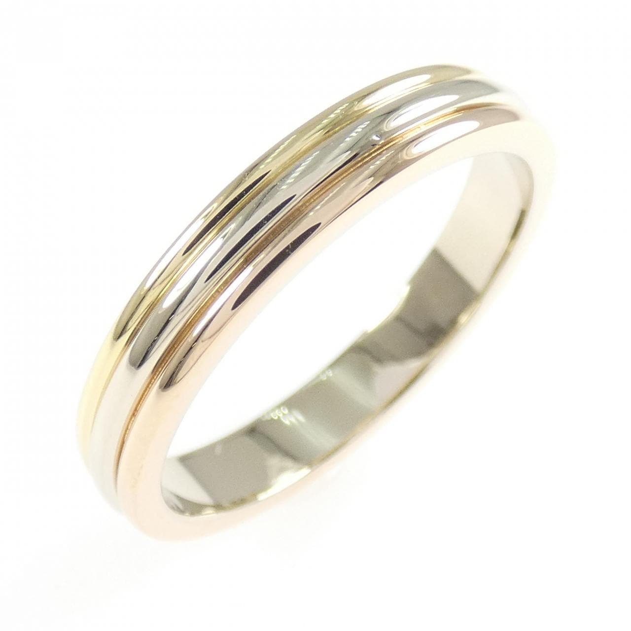 カルティエ スリーゴールドウェディング リング