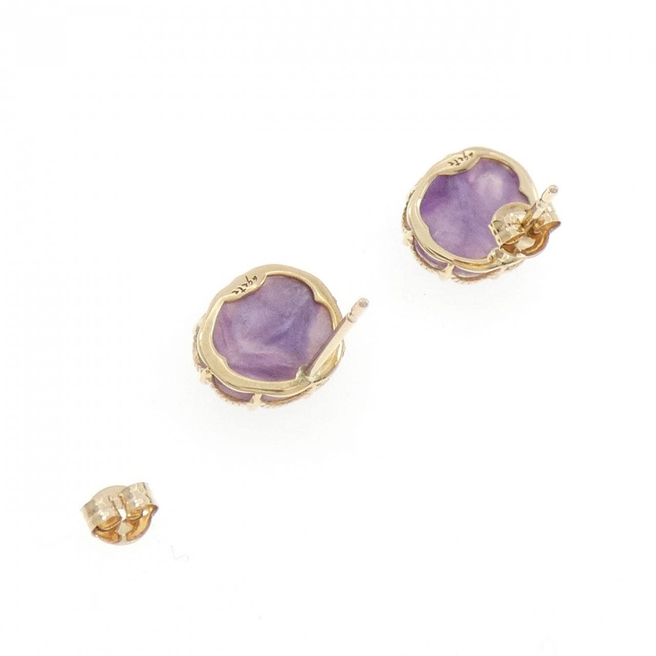 アガット クオーツ ピアス