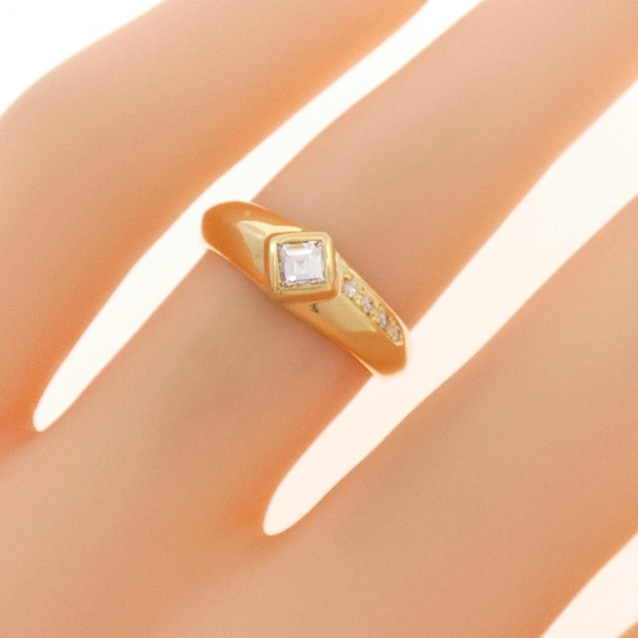 K18YG ダイヤモンド リング 0.16CT