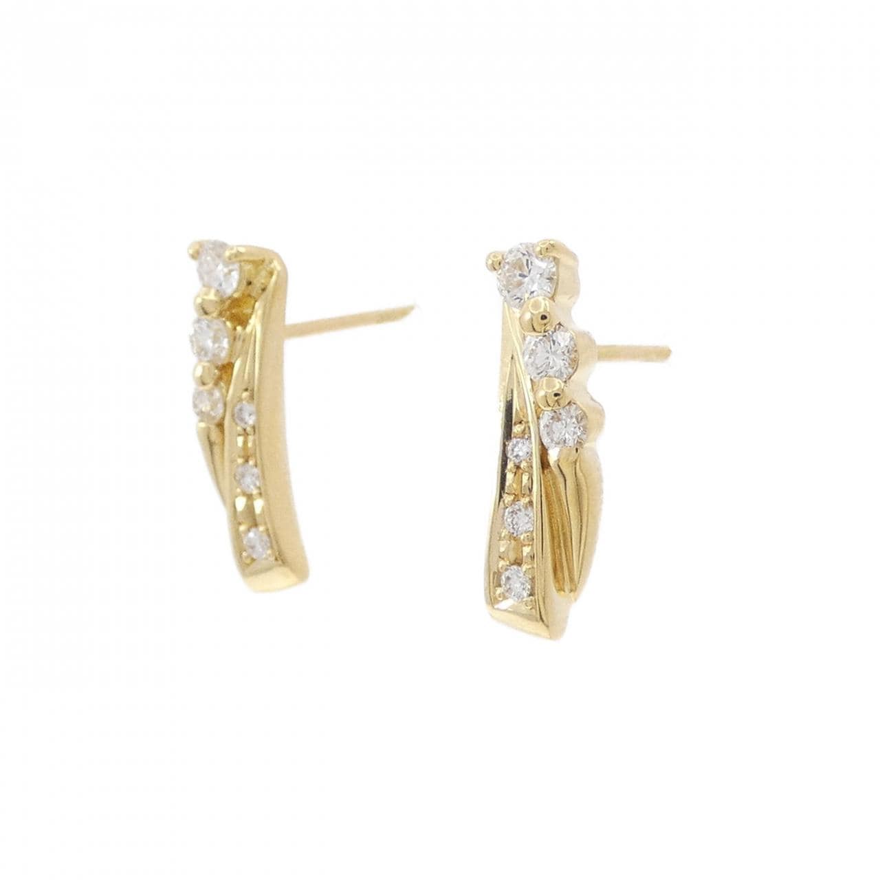 K18YG鑽石耳環 0.28CT