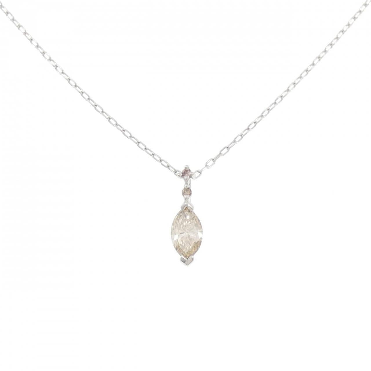 PT950/PT850 ダイヤモンド ネックレス 0.45CT