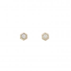 【リメイク】K10YG ダイヤモンド ピアス 0.14CT