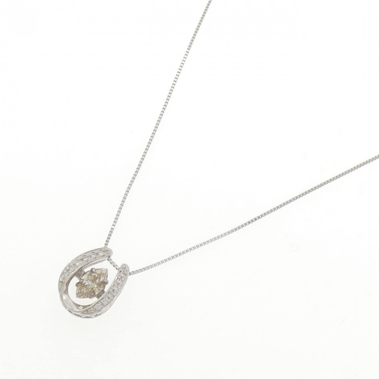 PT900/PT850 ホースシュー ダイヤモンド ネックレス 0.503CT