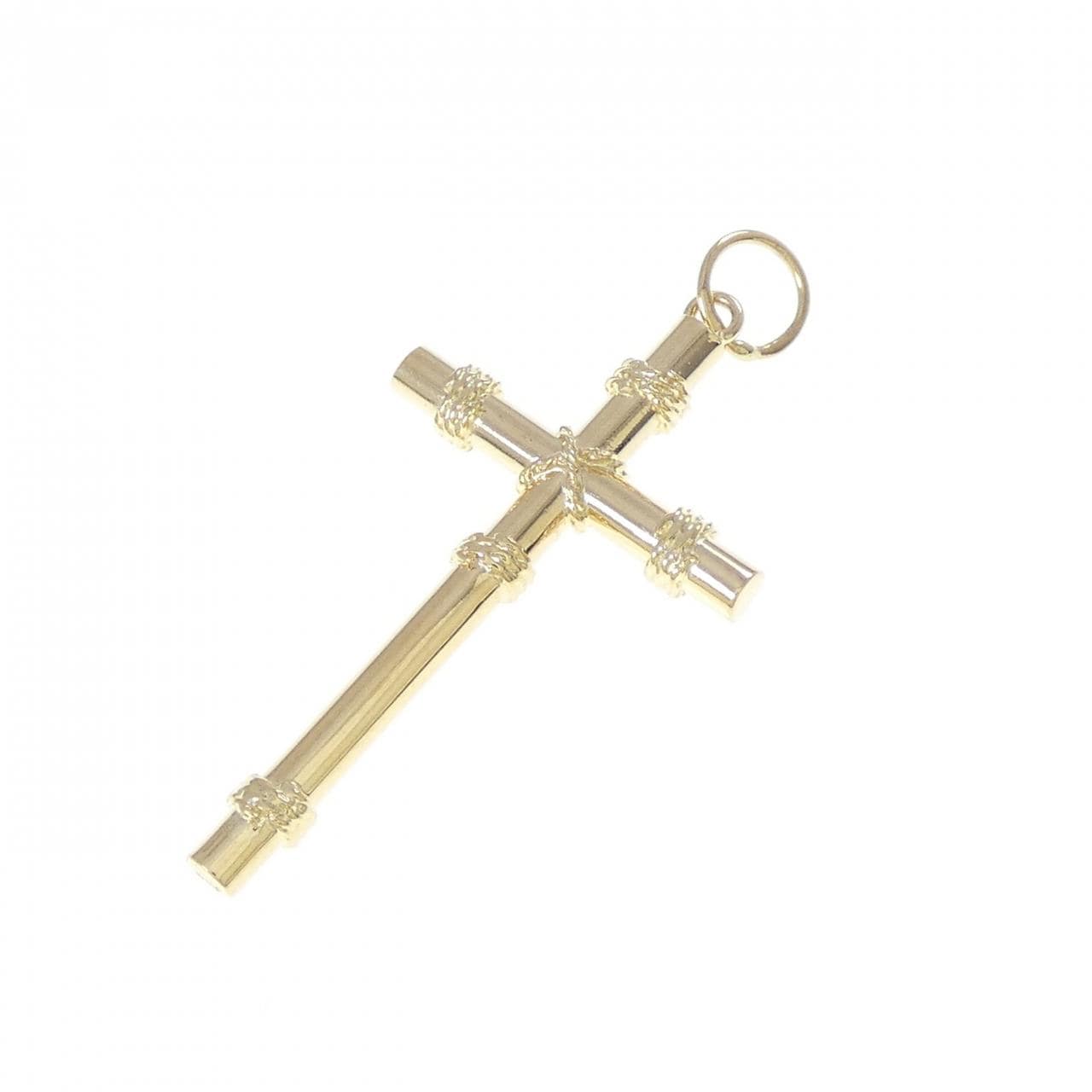 K18YG クロス ペンダント