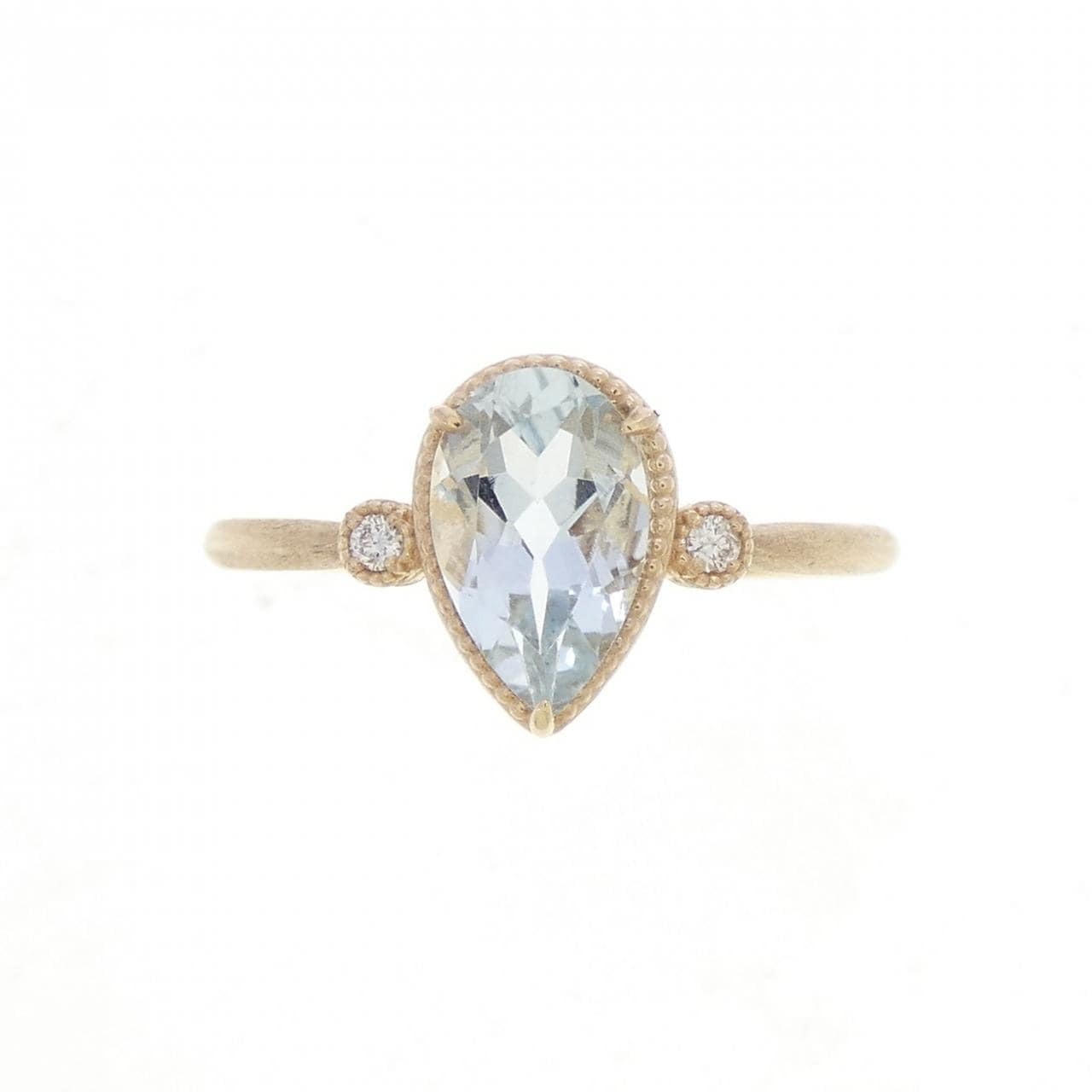 アガット アクアマリン リング