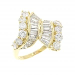 750YG ダイヤモンド リング 2.10CT