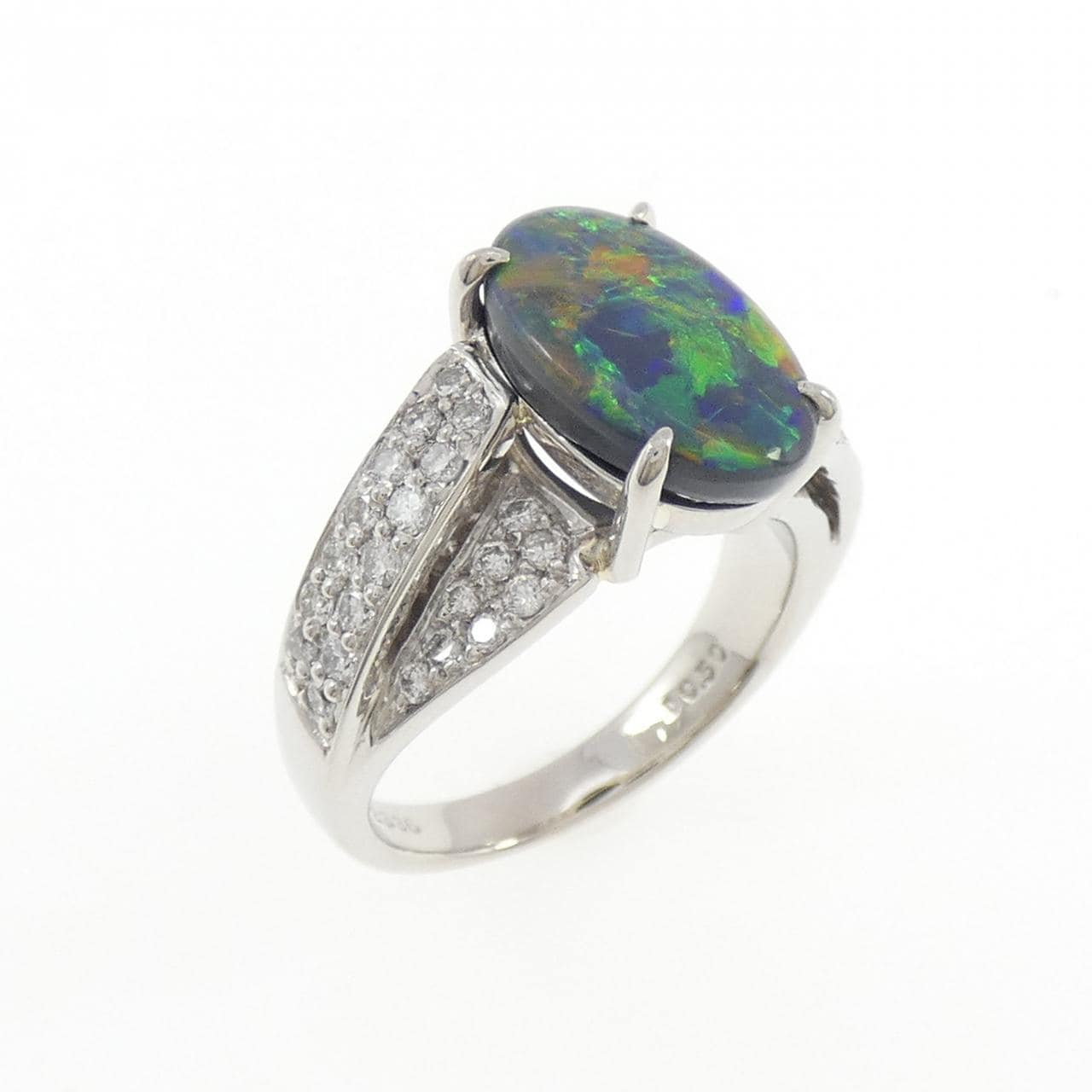 PT900 ブラックオパール リング 2.336CT