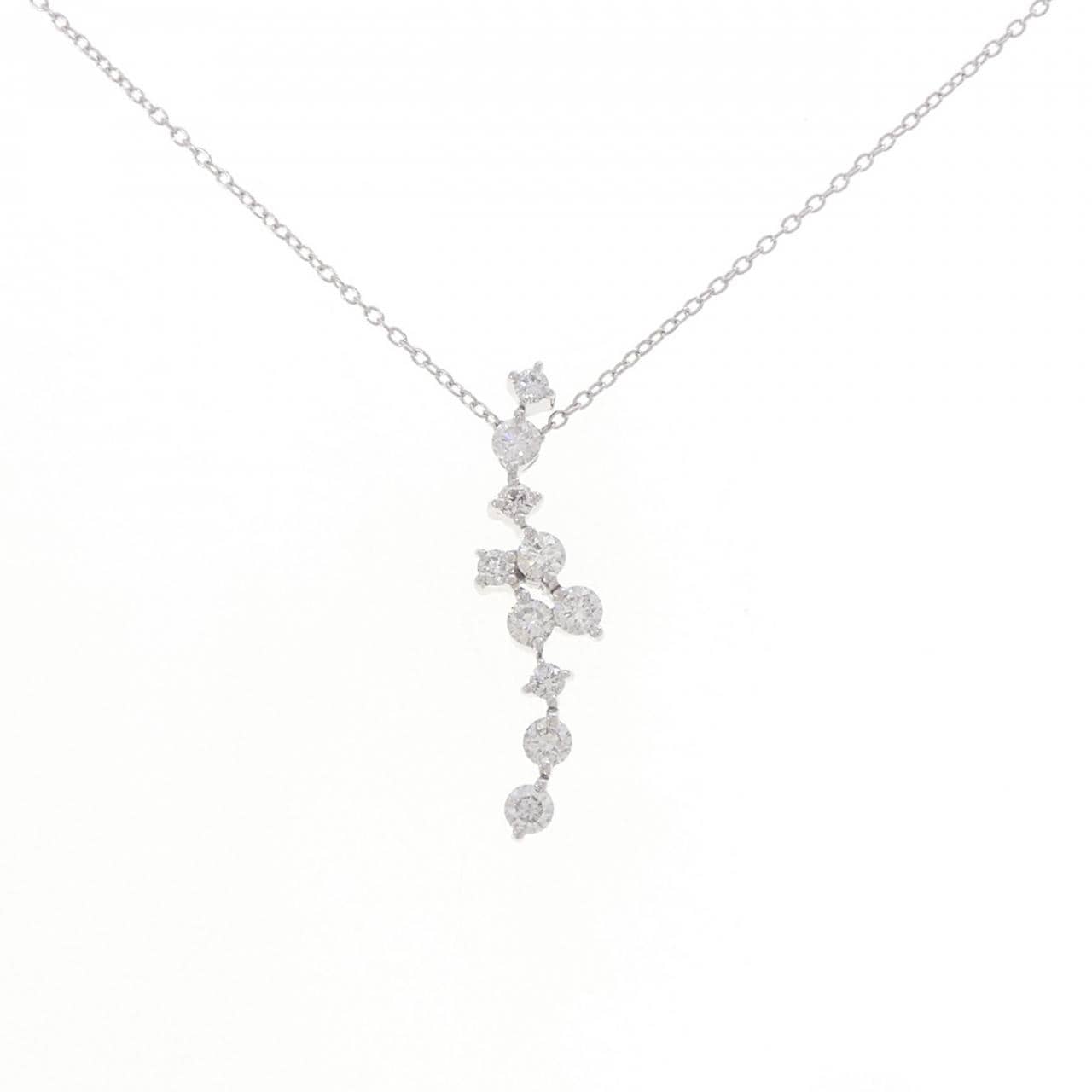 K18WG ダイヤモンド ネックレス 0.50CT