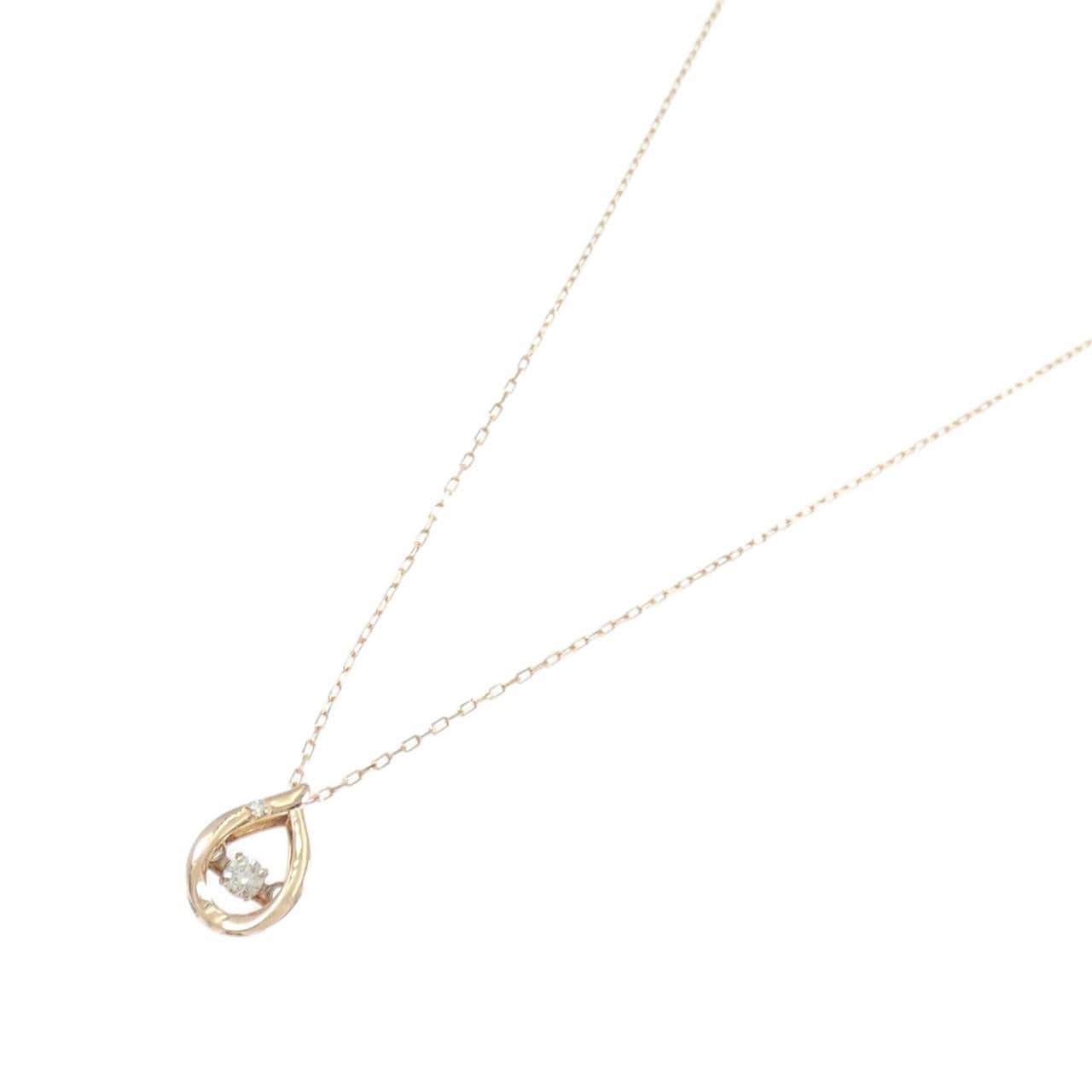 K10PG ダイヤモンド ネックレス 0.05CT