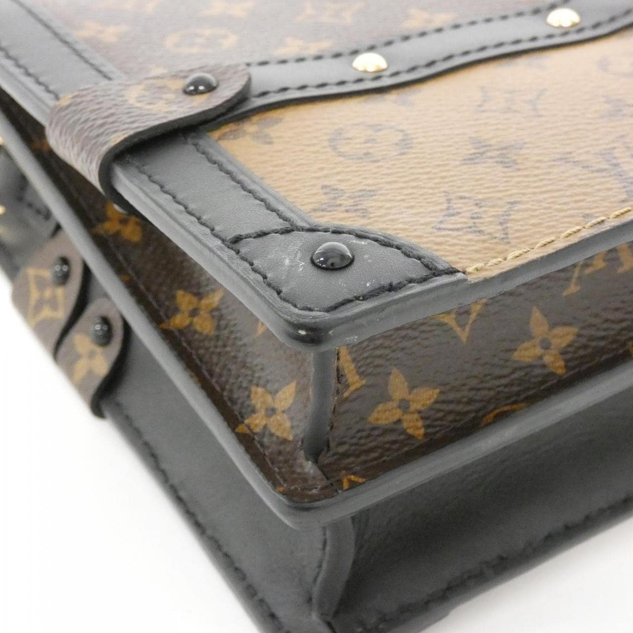 LOUIS VUITTON Monogram Reverse Trunk Clutch M43596 单肩包