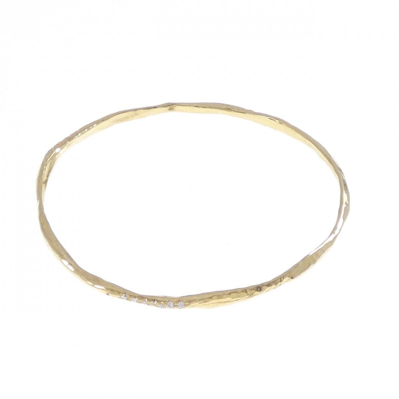 K18YG ダイヤモンド バングル 0.27CT