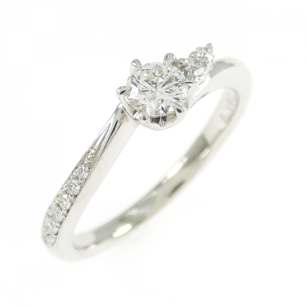 PT950 ダイヤモンド リング 0.192CT F VVS1 3EXT H&C