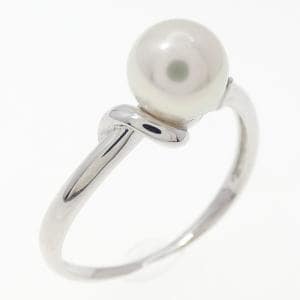 K18WG アコヤパール リング 6.2mm