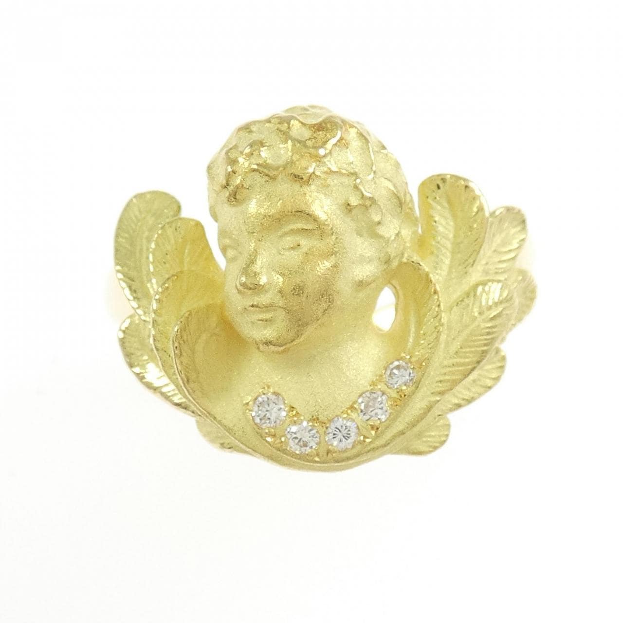 K18YG ダイヤモンド リング 0.05CT