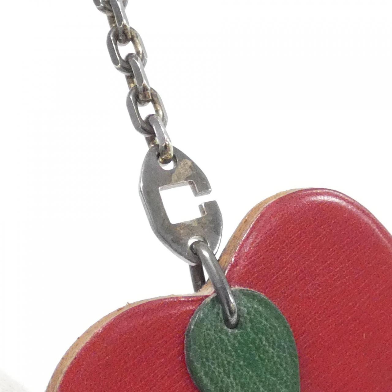 エルメス POMME フルーツ ポルト クレ 027890CA キーホルダー