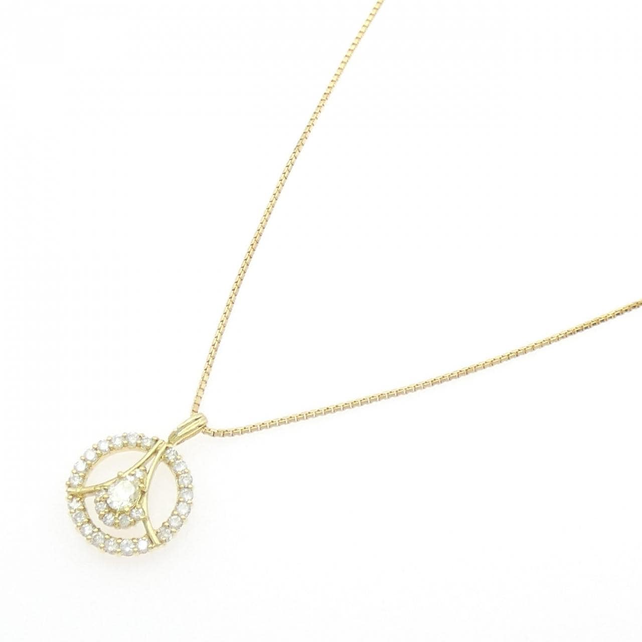K18YG ダイヤモンド ネックレス 0.30CT