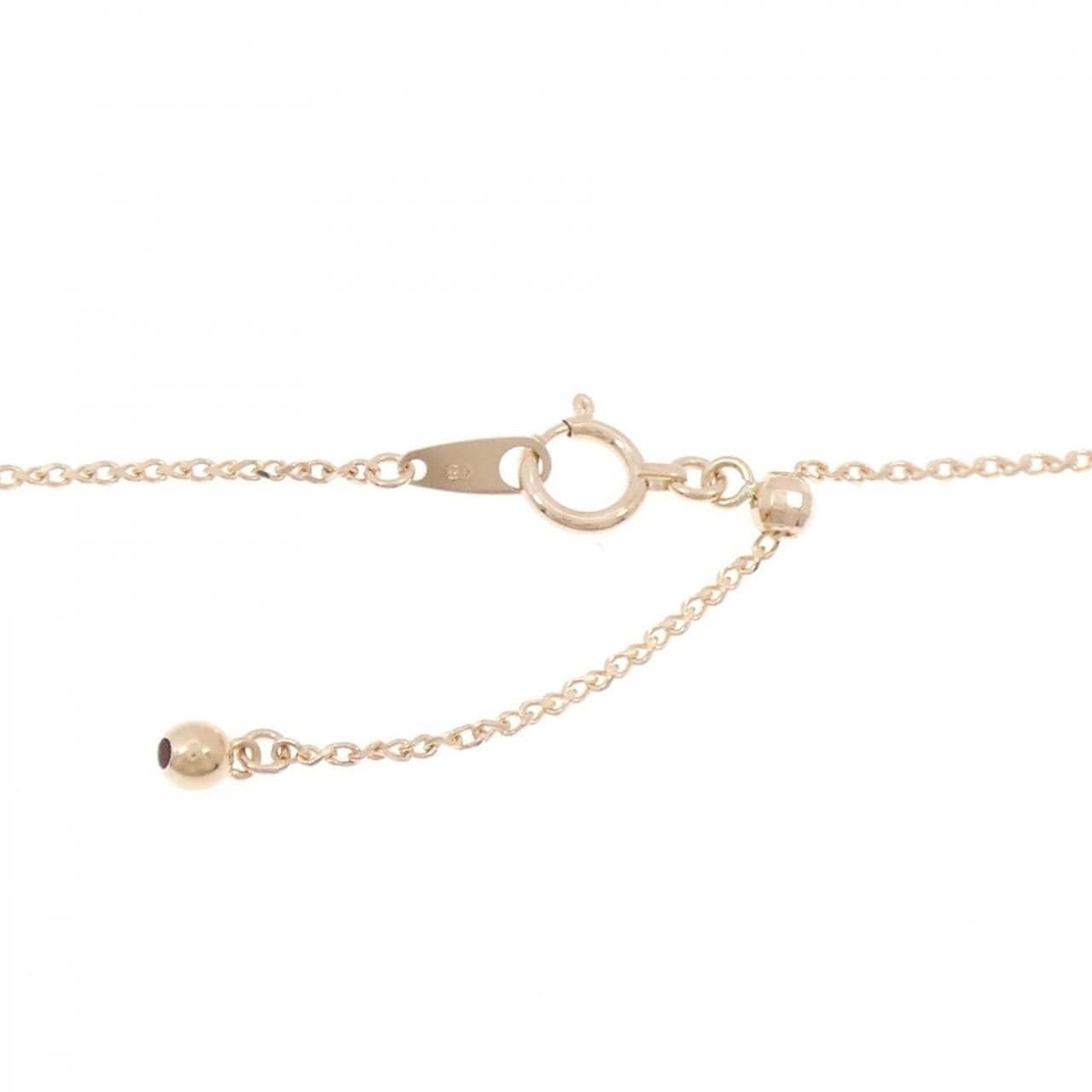 K18PG イニシャルN ダイヤモンド ネックレス 0.31CT