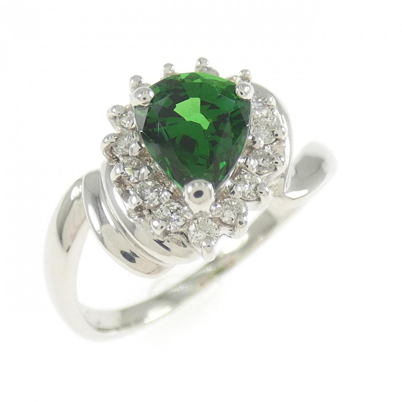 PT900 グリーンガーネット リング 0.94CT