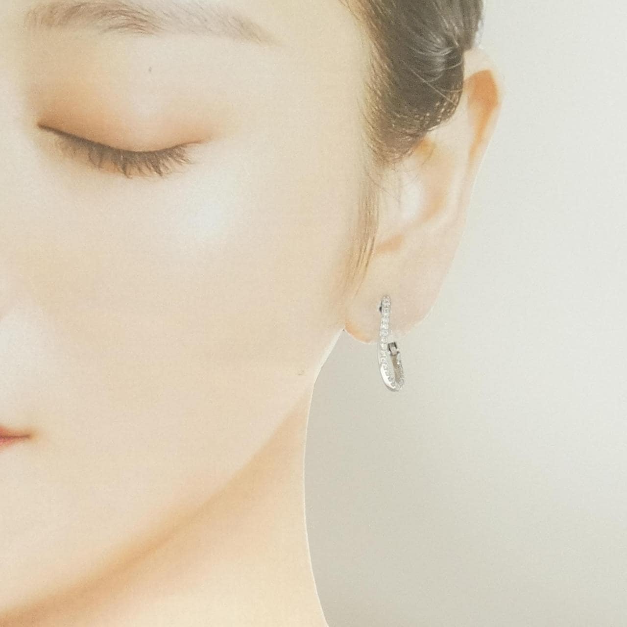 PT900 ダイヤモンド イヤリング 0.50CT