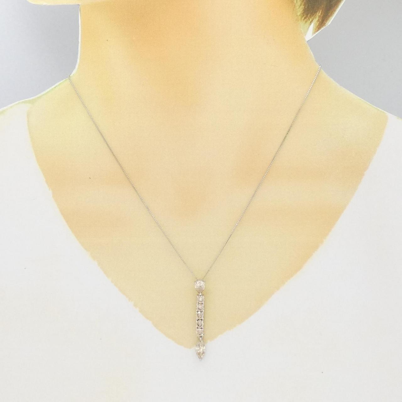750WG/K18WG Diamond necklace 2.32CT