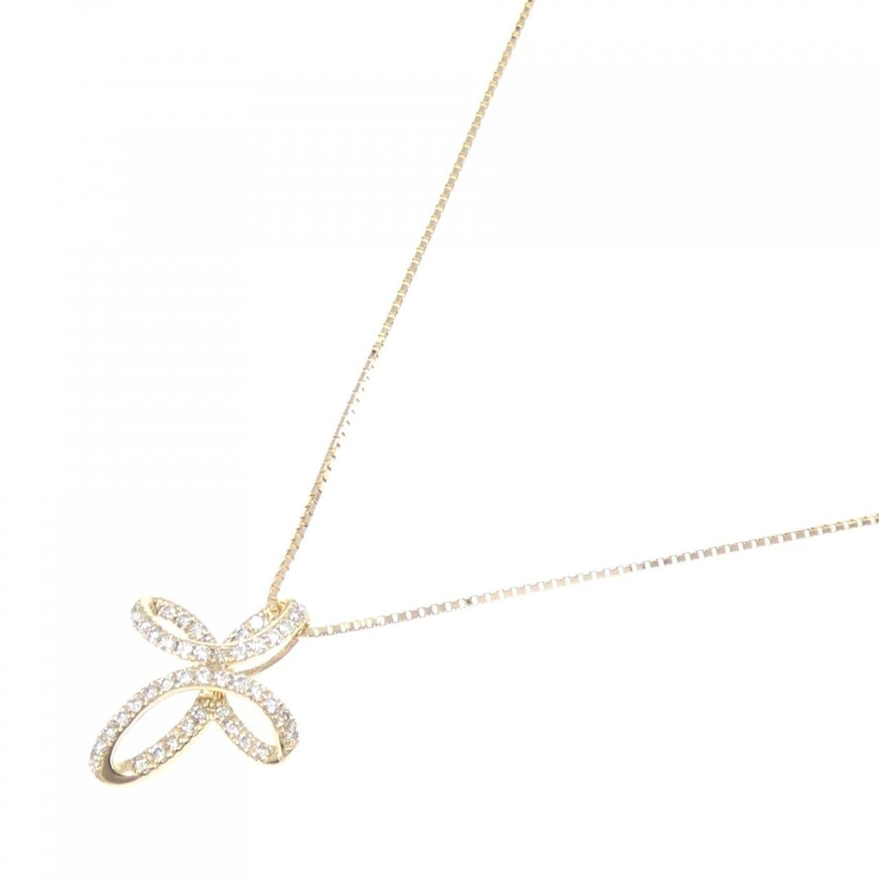 K18YG ダイヤモンド ネックレス 0.17CT