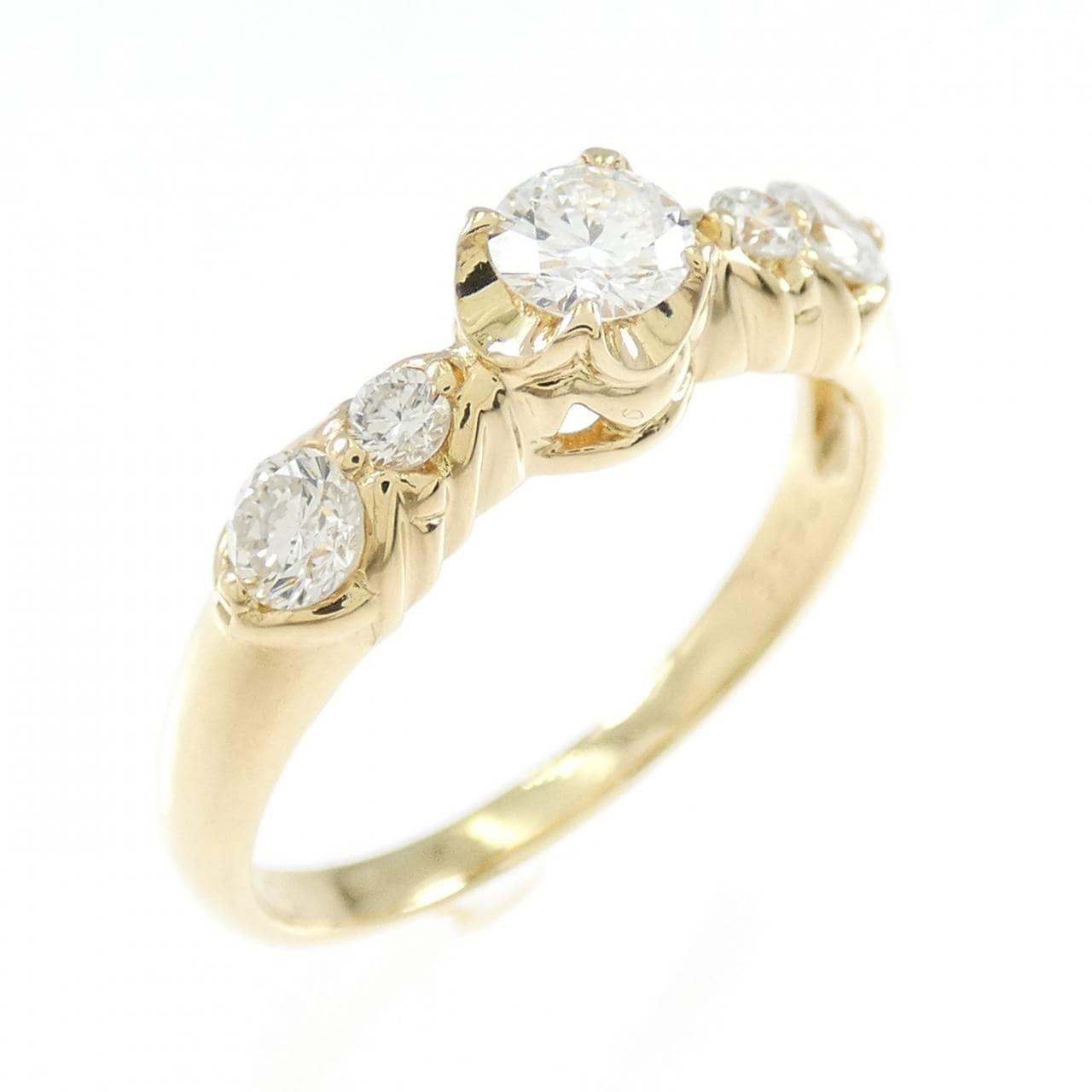 K18YG ダイヤモンド リング 0.59CT