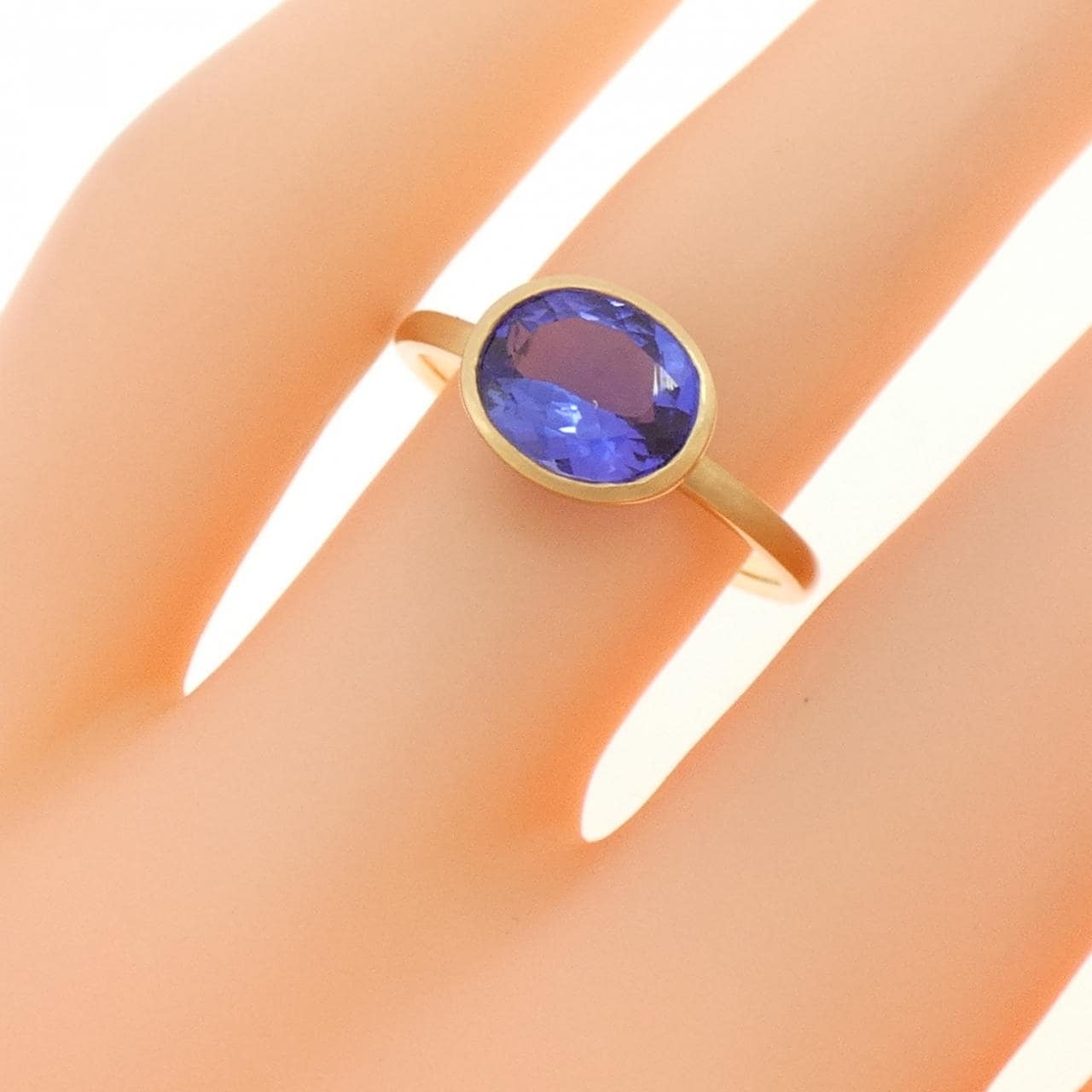 【新品】K18YG タンザナイト リング 1.80CT