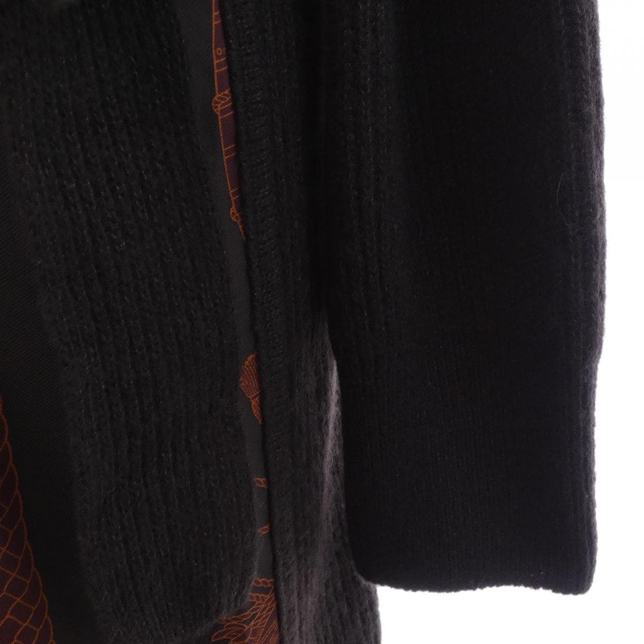 エルメス HERMES LES TAMBOURS FINESSE 3H2840D1 ツイルレーヌ ロングカーディガン