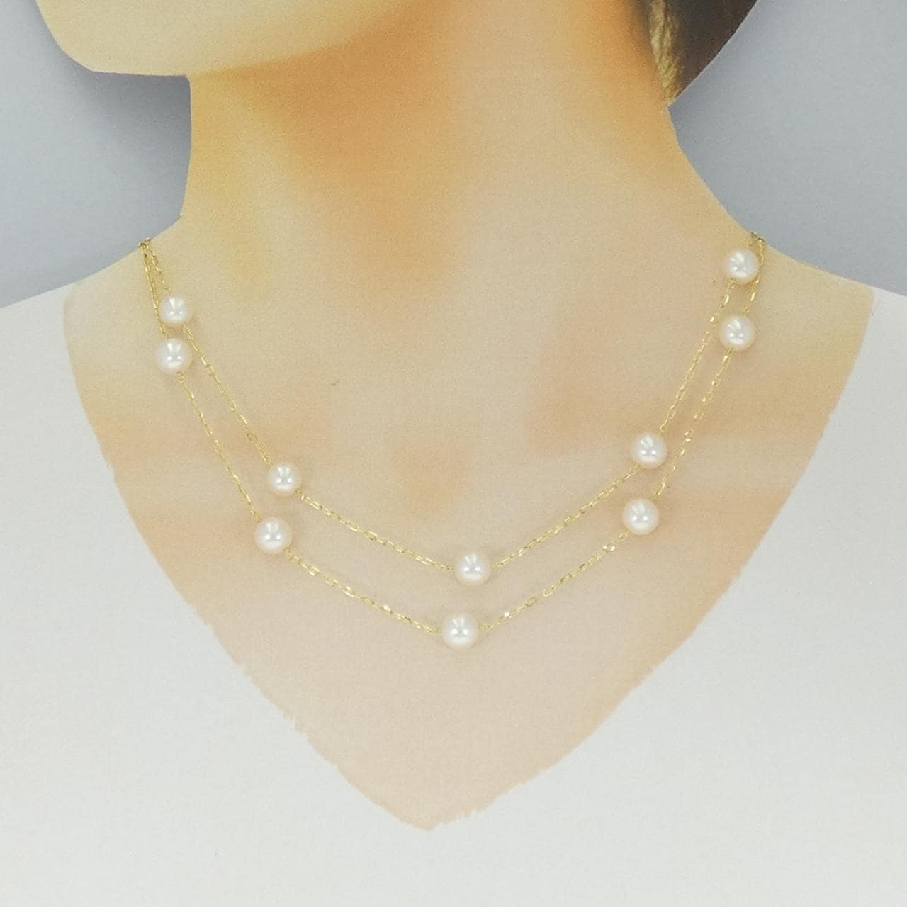 K18YG アコヤパール ネックレス