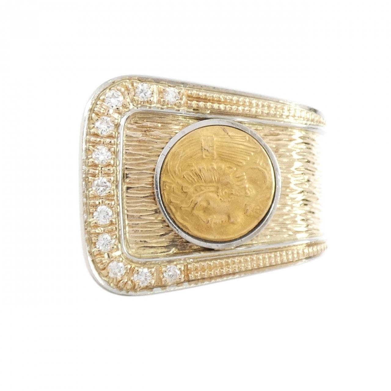 K18YG/K10YG/PT900 ダイヤモンド リング 0.15CT