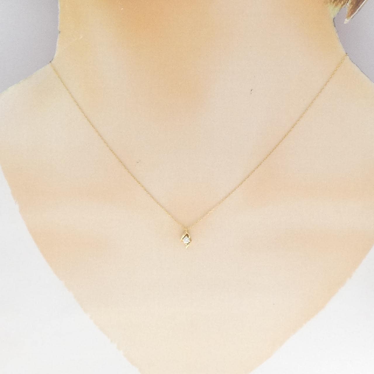 K18YG ダイヤモンド ネックレス 0.05CT