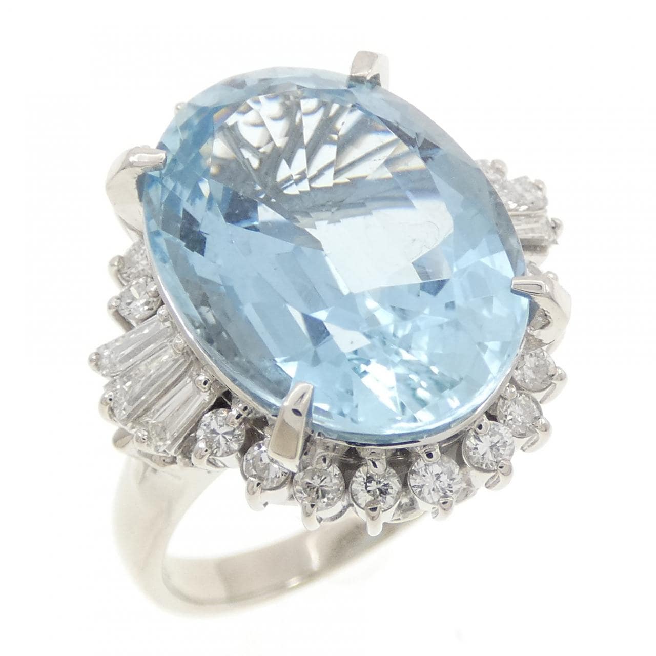 PT900 アクアマリン リング 9.54CT