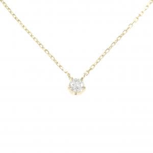 K18YG ソリティア ダイヤモンド ネックレス 0.17CT