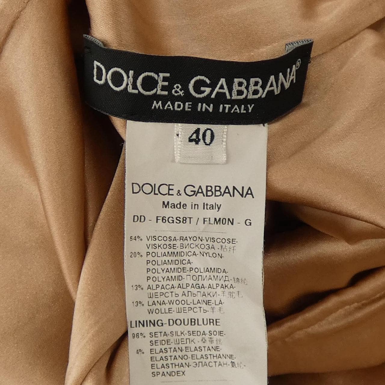 ドルチェアンドガッバーナ DOLCE&GABBANA F6GS8T / FLM0N ワンピース